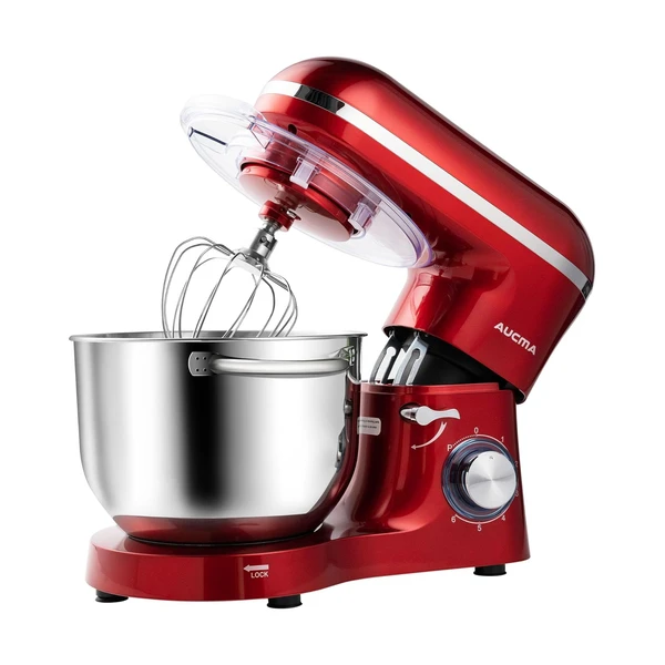 Batidora de pie de 660W Rojo