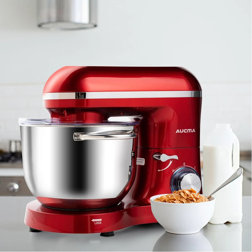 Batidora de pie de 660W Rojo