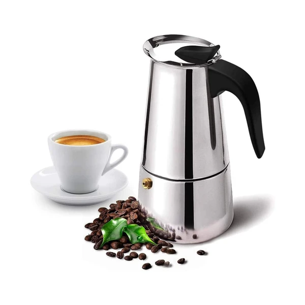 Cafetera italiana de acero inoxidable Cafetera italiana de acero inoxidable